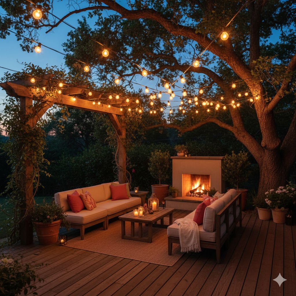 Outdoor string lights